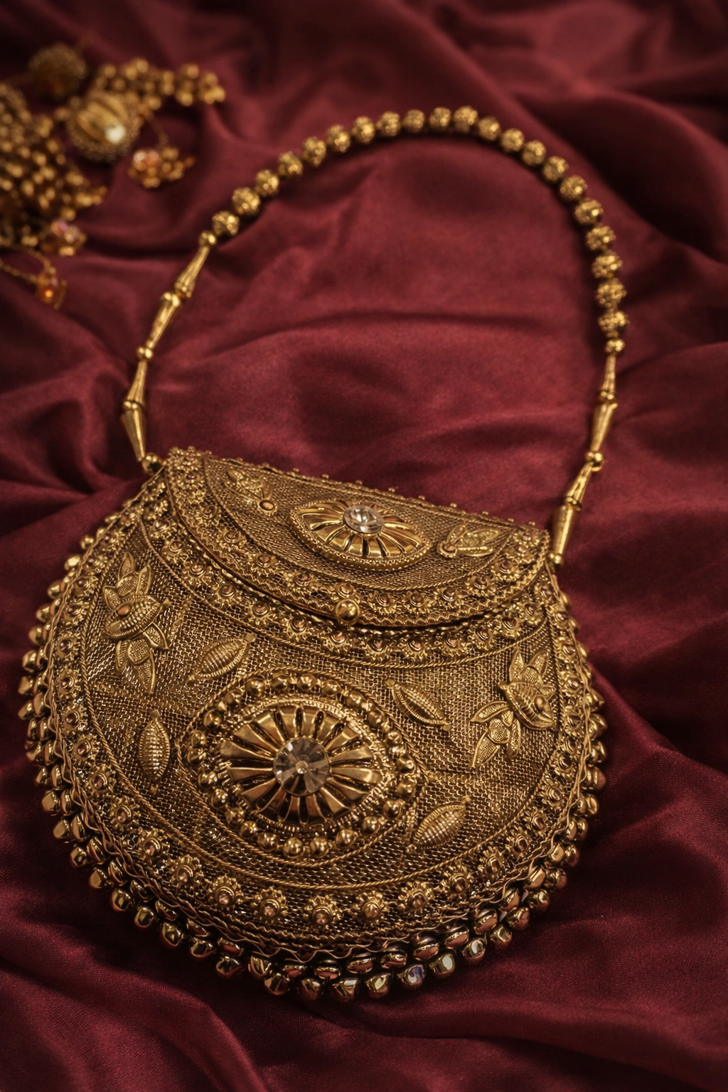 Royal Gold Handcrafted Clutch_133