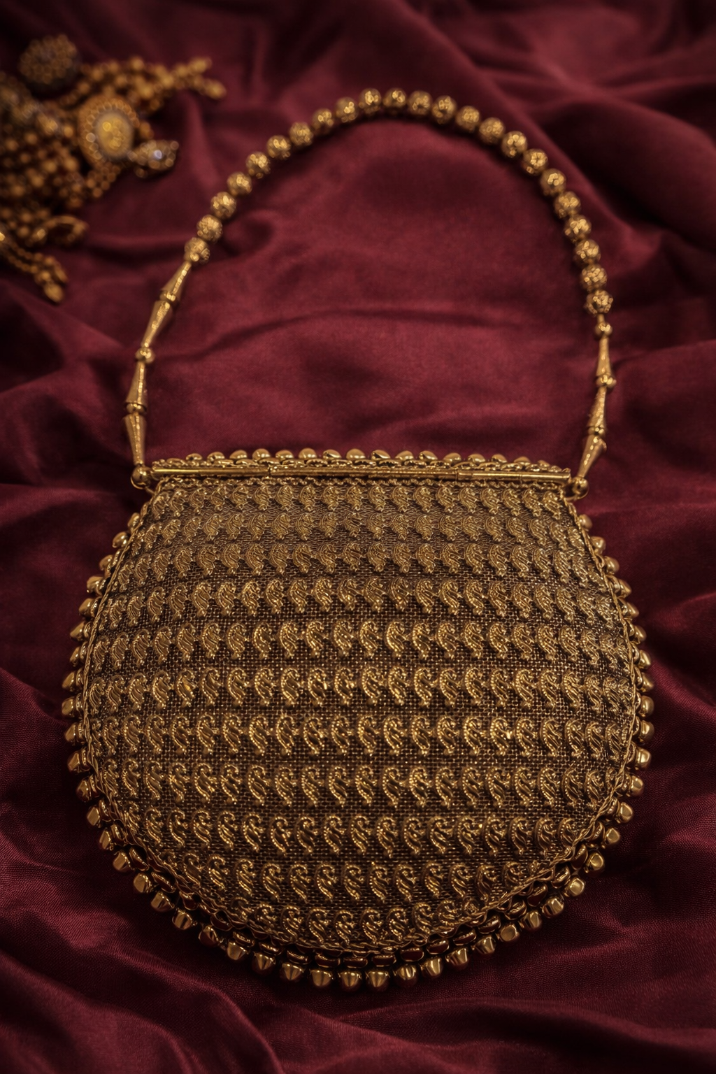 Royal Gold Handcrafted Clutch_133