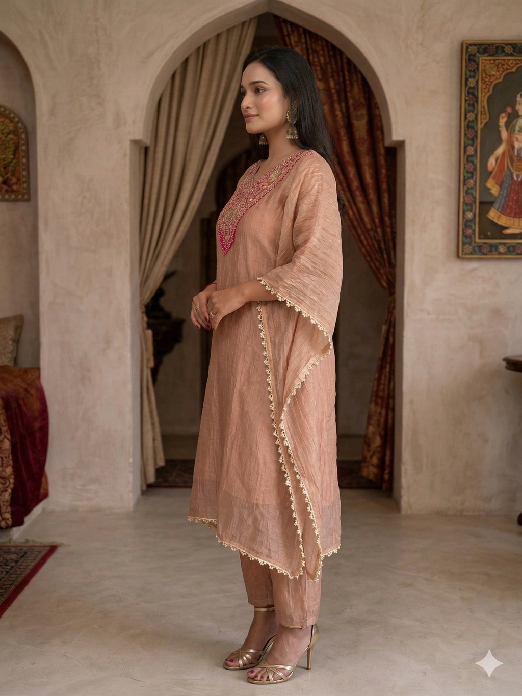 Pink Kaftan dress_088