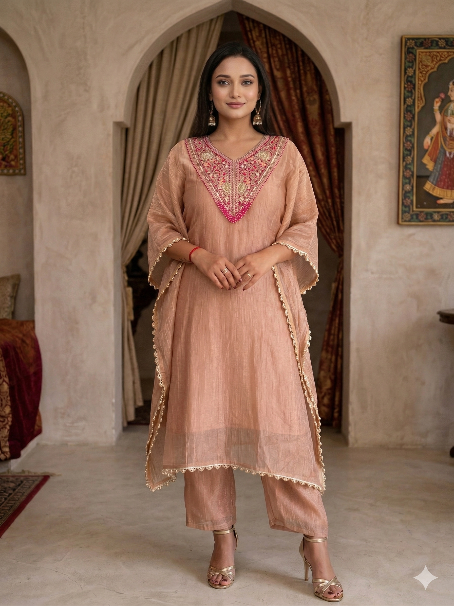 Pink Kaftan dress_088