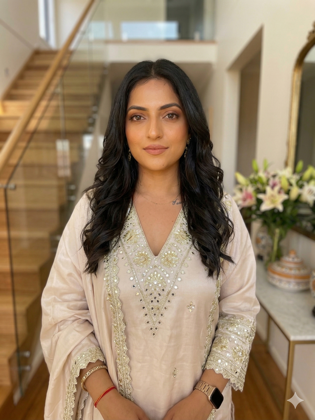 Ivory Radiance Hand‑Embroidered Suit_085