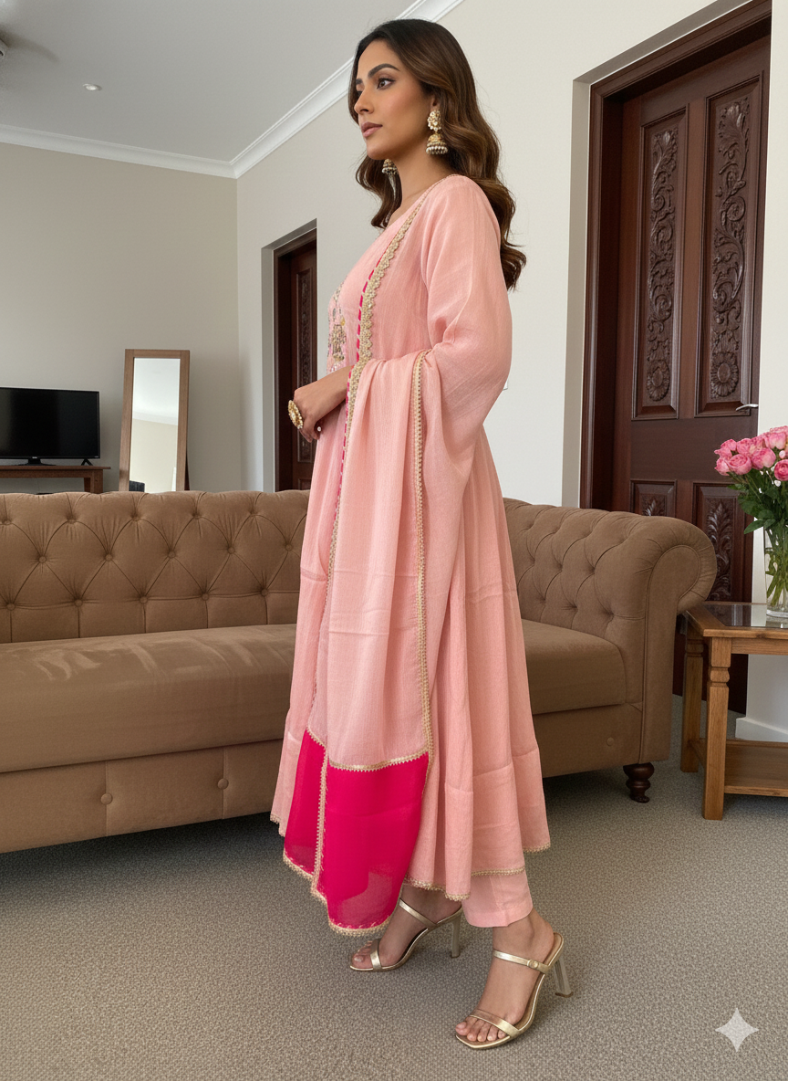 Peachy Pink Gajraj_025