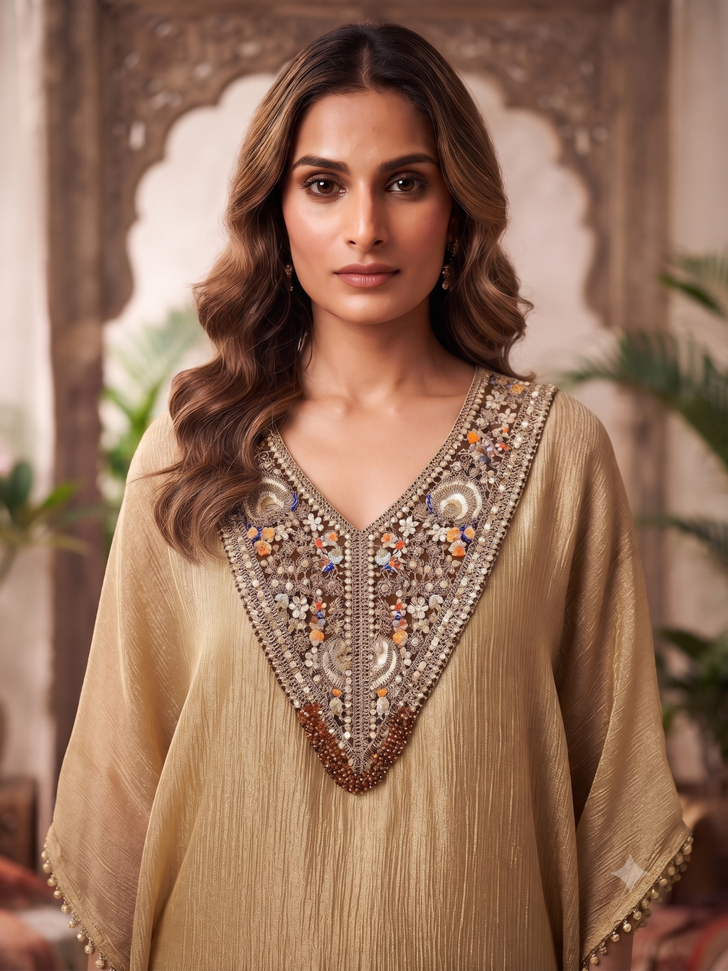 Golden Kaftan dress_124