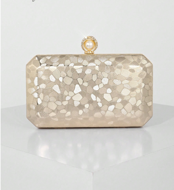 Gold Marble Pattern Clutch_081