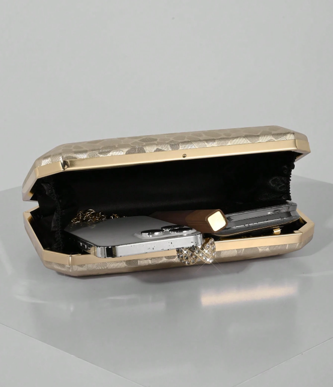 Gold Marble Pattern Clutch_081