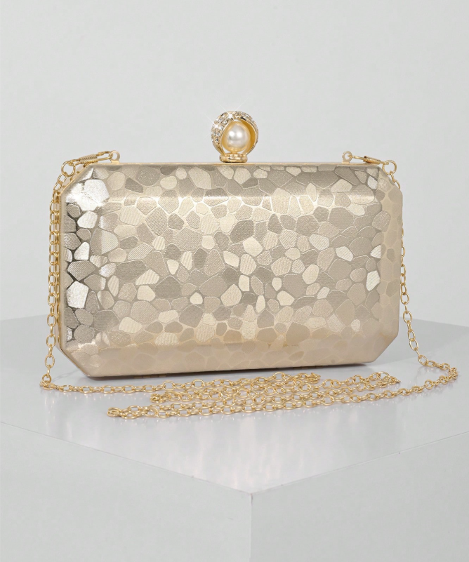 Gold Marble Pattern Clutch_081