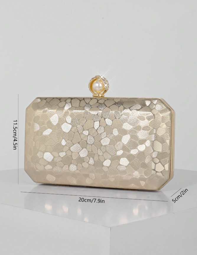 Gold Marble Pattern Clutch_081