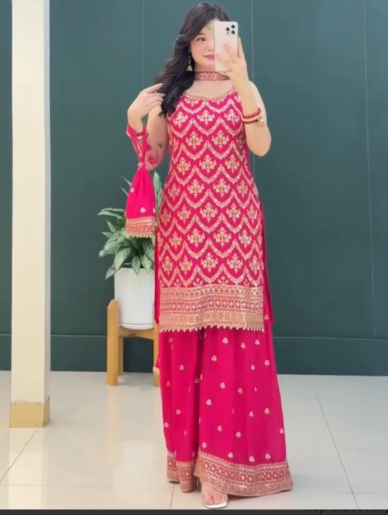 Pink Palazzo Dress_011