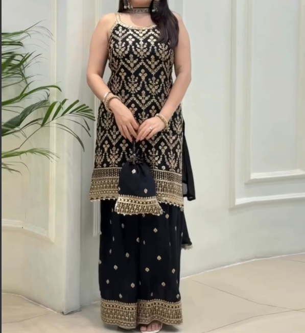 Black Palazzo Set_010