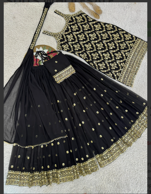 Black Palazzo Set_010