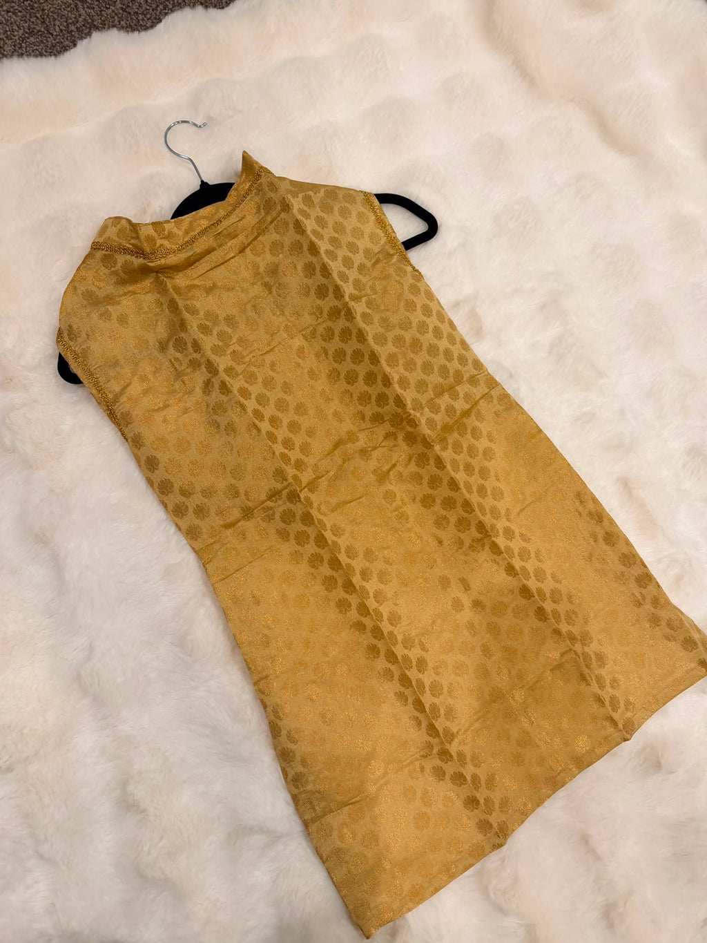 Majestic Paws Gold Royal Vest for Male Dogs - Red Pocket Square Edition_129