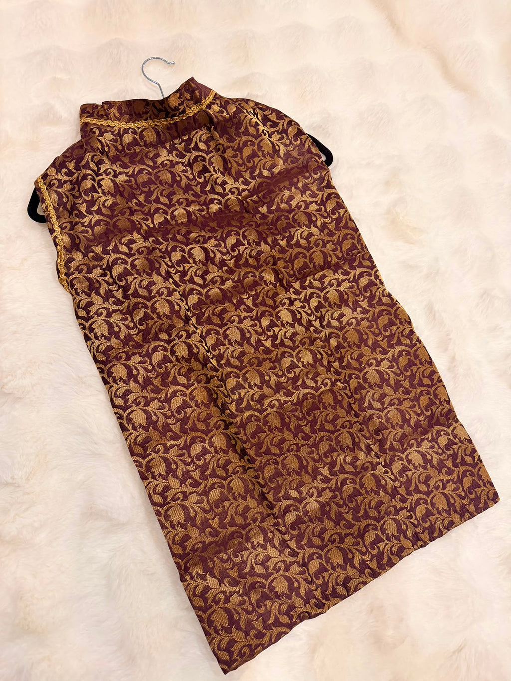 Regal Paws Purple Heritage Dress for Male Dogs- Gold Trim Edition_128