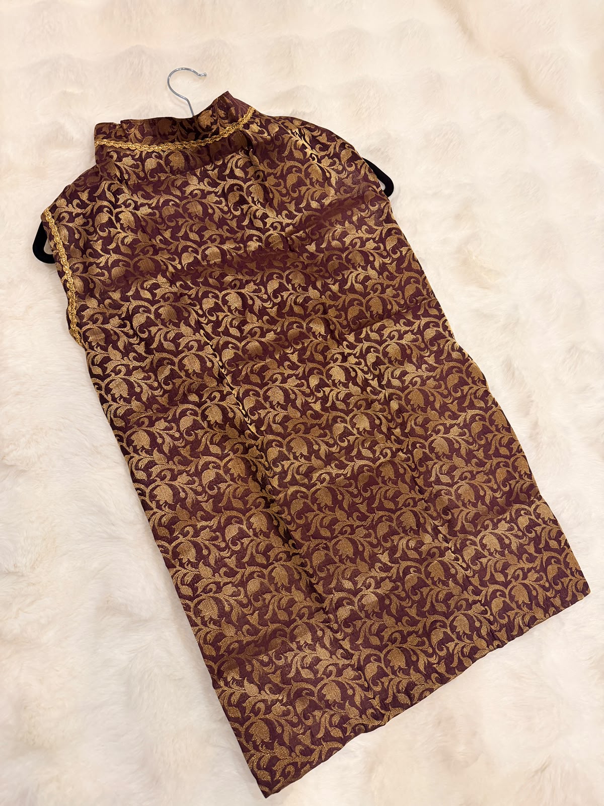 Regal Paws Purple Heritage Dress for Male Dogs- Gold Trim Edition_128